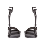 Invacare Wheelchair Hemi Footrests with Aluminum Footplates And Heel Loops - Sold as Pair (T93HAP) - sold by Dansons Medical - Wheelchair Footrests manufactured by Invacare
