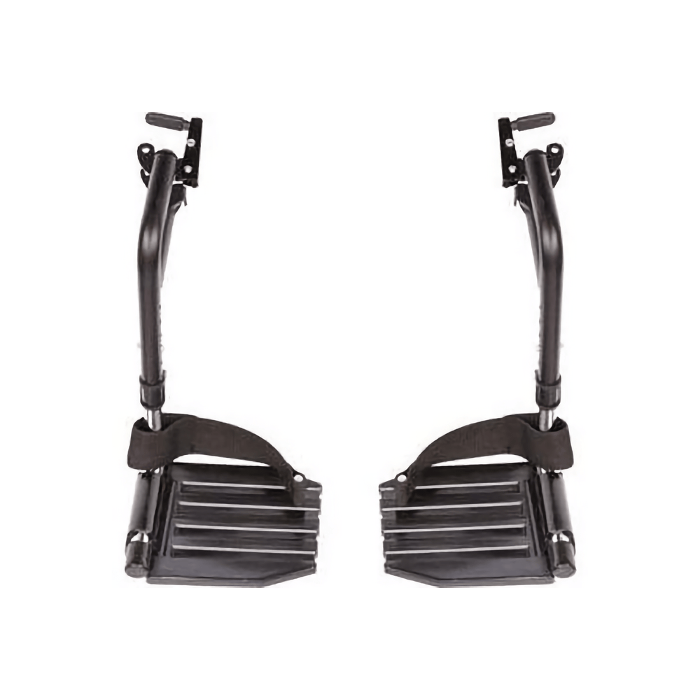 Invacare Wheelchair Hemi Footrest, Composite Footplates And Heel Loops - Sold as Pair (T93HCP) - sold by Dansons Medical - Wheelchair Footrests manufactured by Invacare