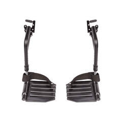 Invacare Wheelchair Hemi Footrest, Composite Footplates And Heel Loops - Sold as Pair (T93HCP) - sold by Dansons Medical - Wheelchair Footrests manufactured by Invacare