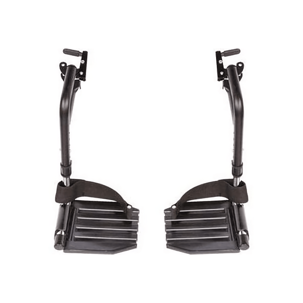 Invacare Wheelchair Hemi Footrest, Composite Footplates And Heel Loops - Sold as Pair (T93HCP) - sold by Dansons Medical - Wheelchair Footrests manufactured by Invacare