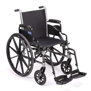 Invacare Wheelchair Hemi Footrest, Composite Footplates And Heel Loops - Sold as Pair (T93HCP) - sold by Dansons Medical - Wheelchair Footrests manufactured by Invacare