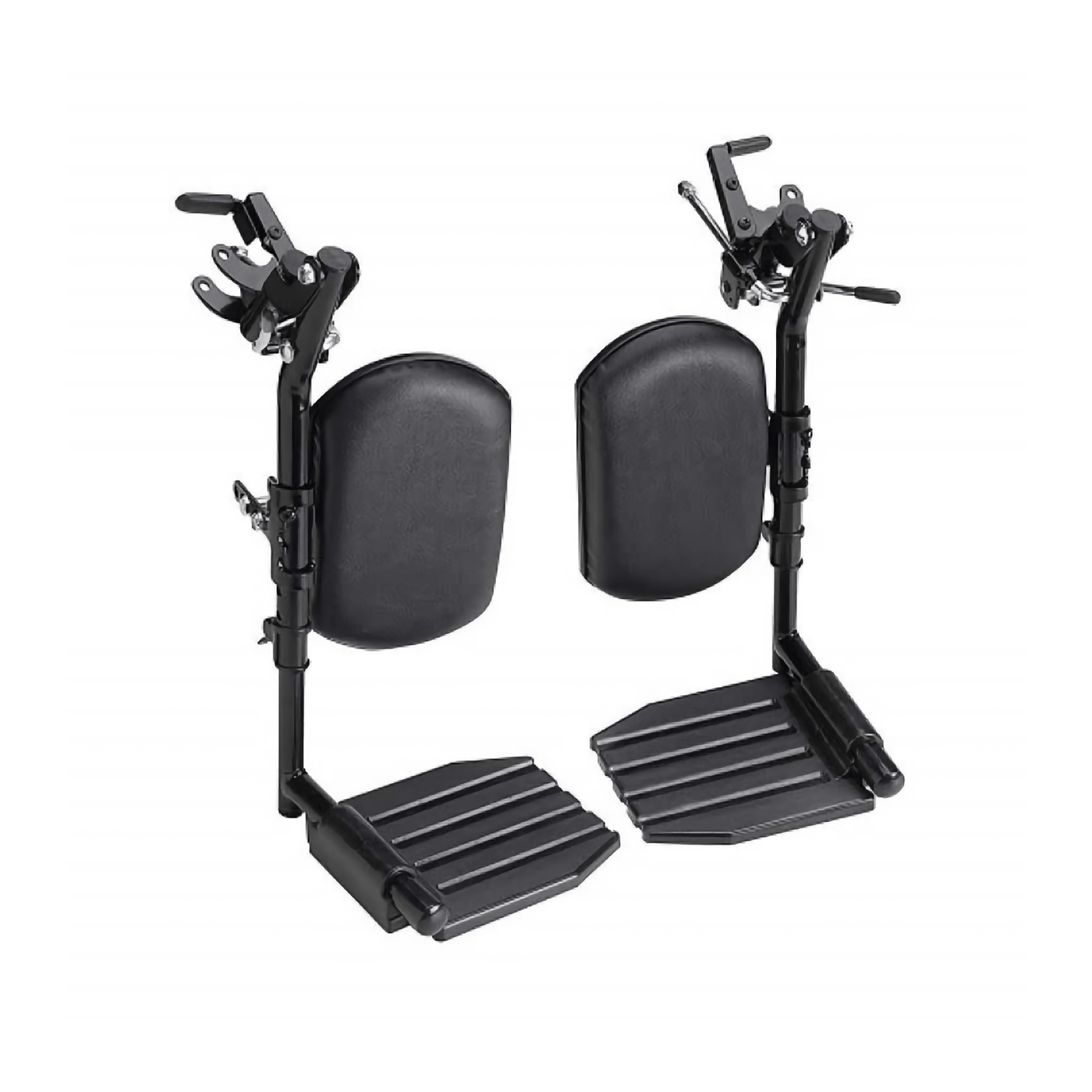 Invacare Legrests Complete STD w/ Padded Calf Pads and Black