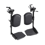 Invacare Wheelchair Elevating Legrests, Aluminum Footplates, Padded Calf Pads - Sold as Pair (T94HAP) - sold by Dansons Medical - Wheelchair Footrests manufactured by Invacare