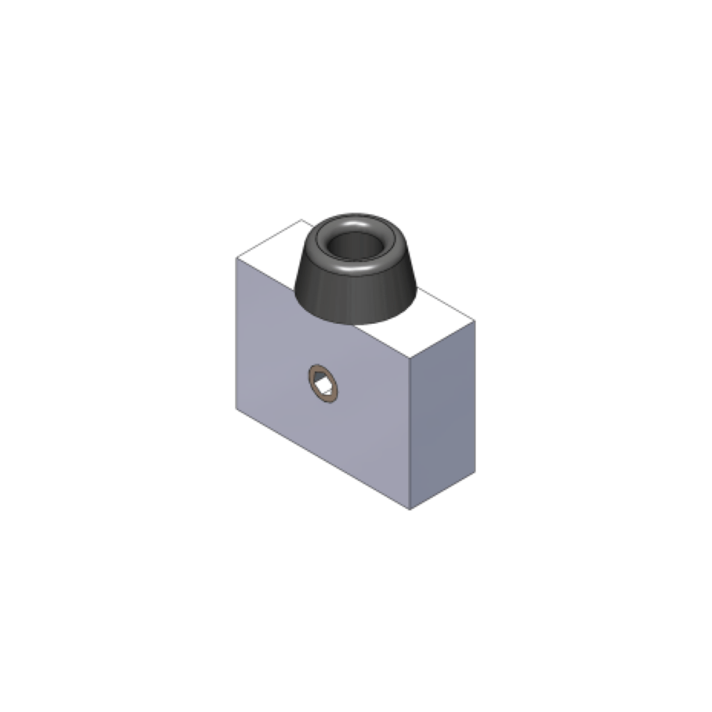 E-Track End Stop for Luna Ceiling Lift - sold by Dansons Medical - Ceiling Lift Track Parts manufactured by Bestcare