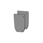 End Cover Set for Luna Ceiling Lift (75mm) - sold by Dansons Medical - Ceiling Lift Track Parts manufactured by Bestcare