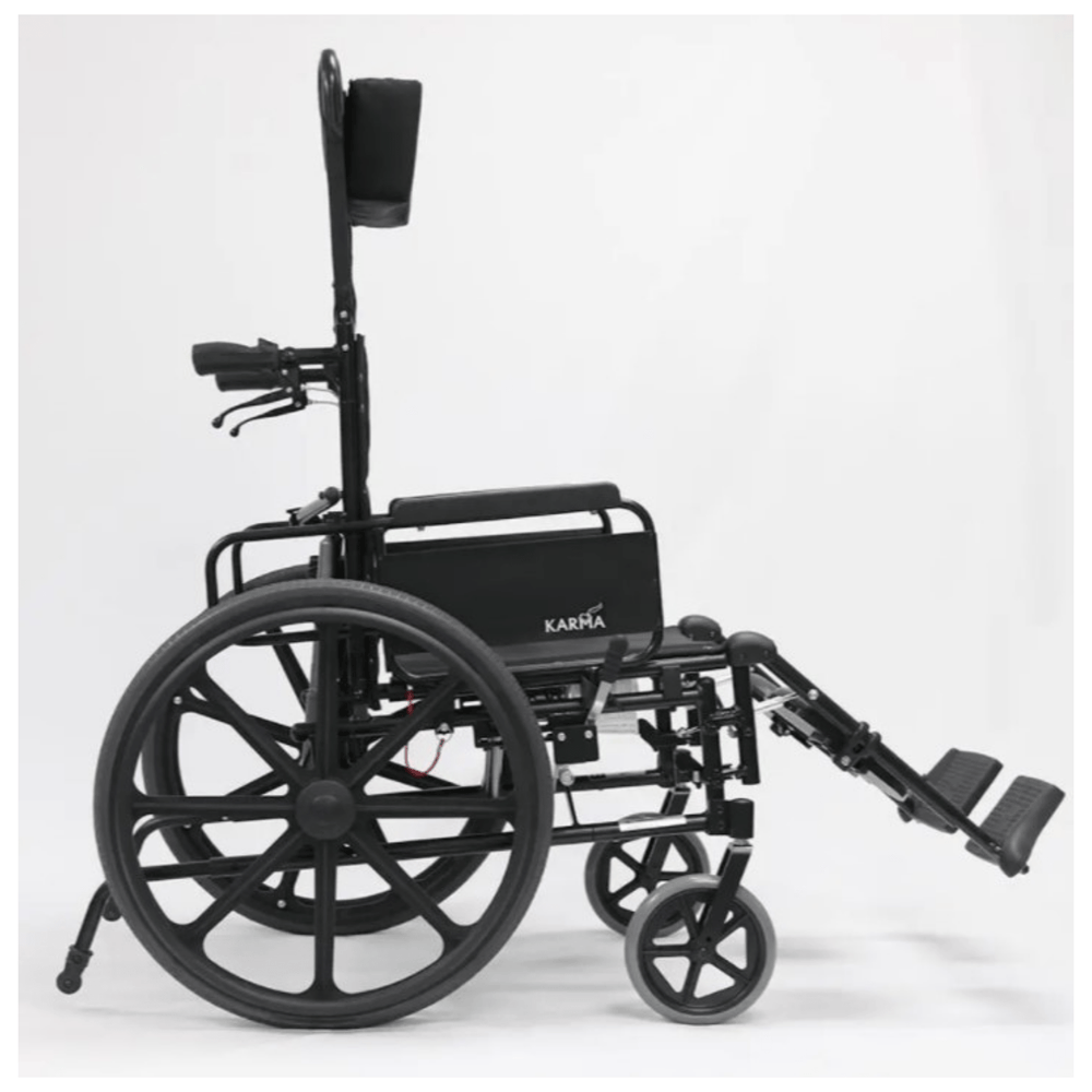 Karman KM 5000 Lightweight Reclining Wheelchair with Removable Desk Armrest - sold by Dansons Medical - Reclining Wheelchairs manufactured by Karman Healthcare