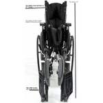 Karman KM 5000 Lightweight Reclining Wheelchair with Removable Desk Armrest - sold by Dansons Medical - Reclining Wheelchairs manufactured by Karman Healthcare