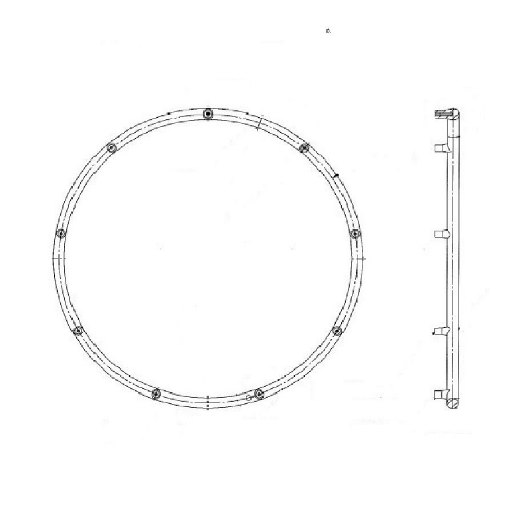 Invacare 9 Point Handrim 24" Wheelchair Wheel - sold by Dansons Medical - Wheelchair Parts manufactured by Invacare