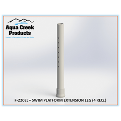 Aqua Creek PVC Swim Platform Extension Legs - sold by Dansons Medical - Fitness and Therapy Accessories manufactured by Aqua Creek
