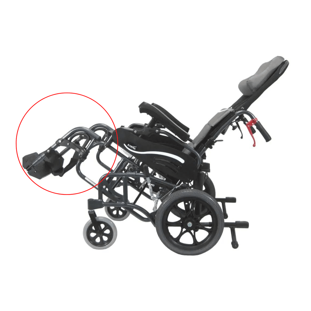 Karman VIP515 Articulating Elevating Leg Rests - sold by Dansons Medical - Wheelchair Accessories manufactured by Karman Healthcare