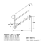 PVI Modular XP Stairs with Legs, Handrails, Hardware - sold by Dansons Medical - Modular Ramp manufactured by PVI