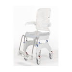 Invacare Aquatec Ocean Ergo Shower Commode with Collection Pan, Lid and Pan Support Guide Rail - sold by Dansons Medical - Commodes manufactured by Invacare