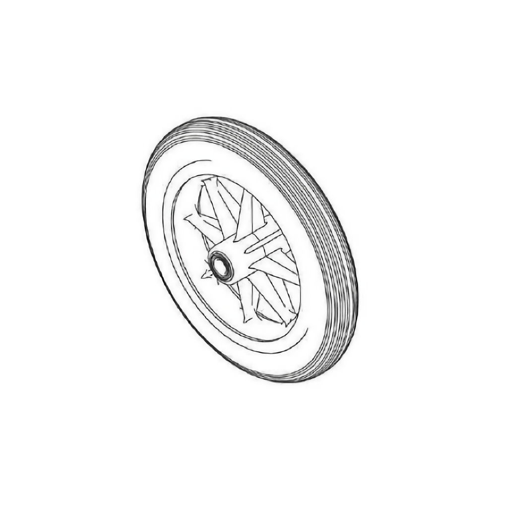 Invacare Caster Wheel 8 inch Pneumatic Tire - sold by Dansons Medical - Wheelchair Wheels manufactured by Invacare