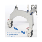 Invacare Aquatec Ocean Ergo Shower Commode with Collection Pan, Lid and Pan Support Guide Rail - sold by Dansons Medical - Shower Commodes manufactured by Invacare