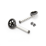 Invacare 5" Single Fixed-Wheel Attachments with Glide Tips - sold by Dansons Medical - Wheelchair Accessories manufactured by Invacare