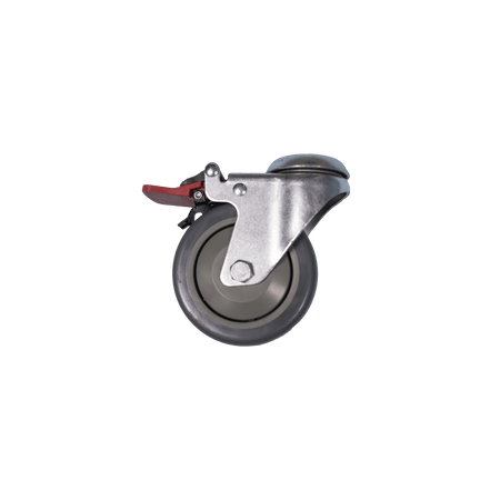 4" Rear Patient Lift Caster w/ Brake 12mm (WP-PL400H-RC) - sold by Dansons Medical - Lift Casters manufactured by Bestcare