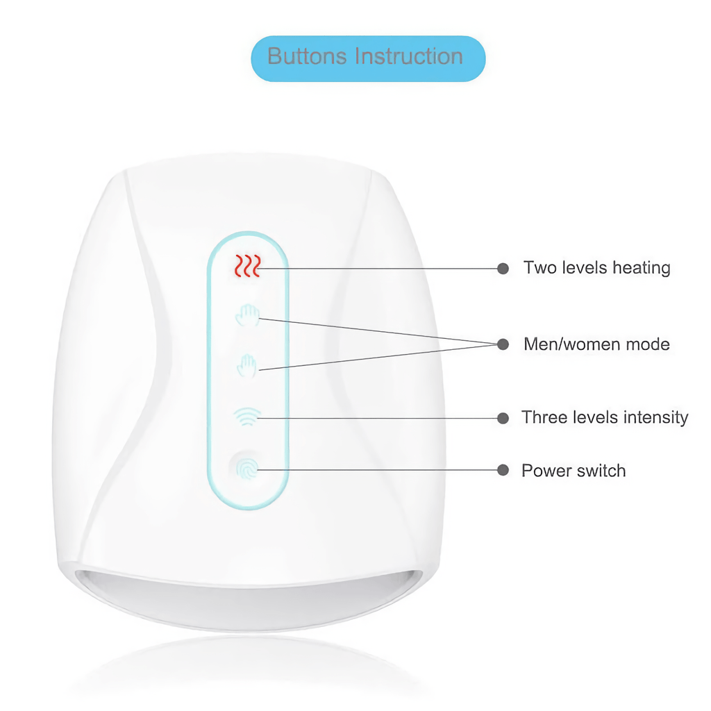 Dansons Electric Wireless Hand Acupoint Massager w/ Air Pressure and Heat Compression - sold by Dansons Medical -  manufactured by Dansons Medical