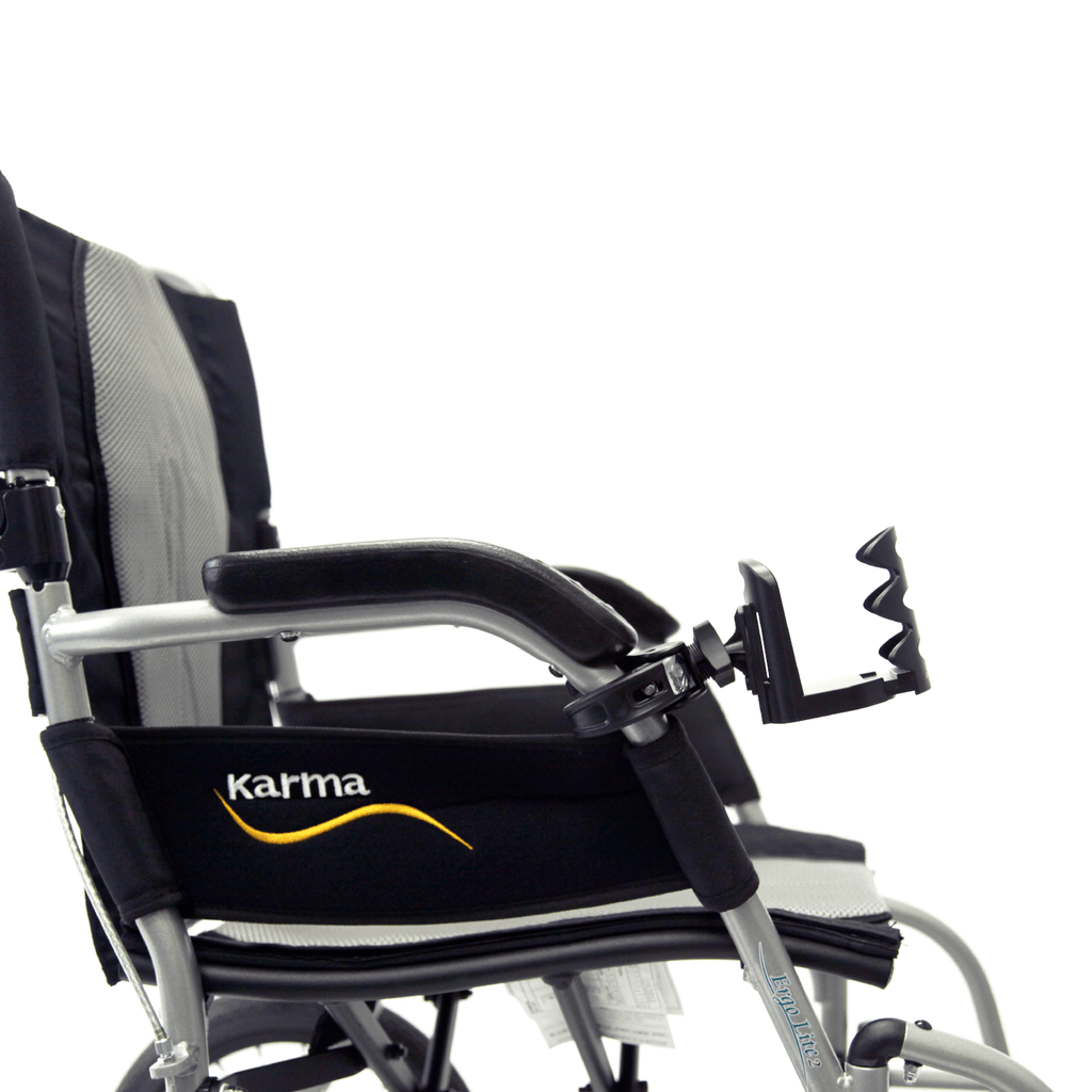 Karman Universal Cup Holder for Wheelchair or Walker - sold by Dansons Medical - Wheelchair Accessories manufactured by Karman Healthcare