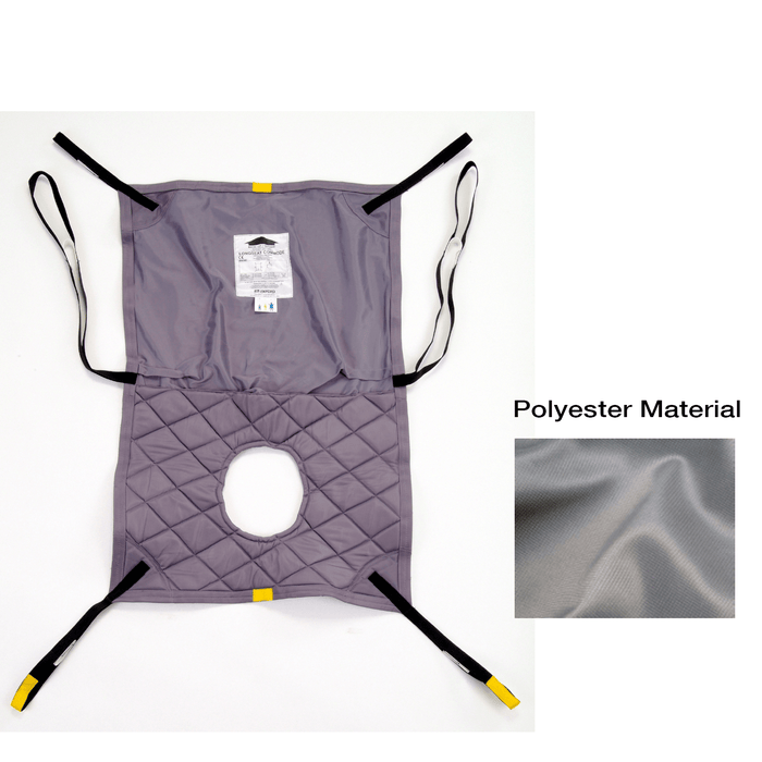 Hoyer Long Seat Polyester Sling w/ Commode Opening