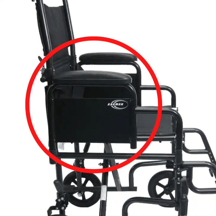 Karman Armrest Assembly for T-2700 Wheelchair